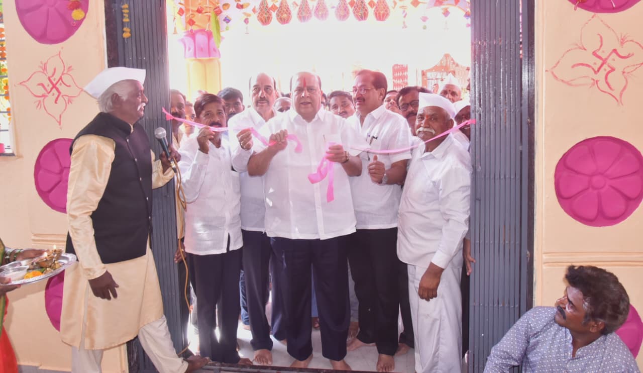 Hanuman temple inaugurated in Pimpalgaon Khurd by Minister Hasan Mushrif amidst enthusiasm